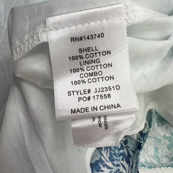 Hyacinth House Tuckernuck Bowen Dress Mini Tunic Two-Toned Blue Floral Small - Picture 11 of 11